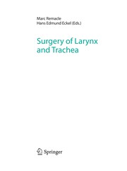 Surgery of Larynx and Trachea Cover Image