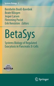 BetaSys Systems Biology of Regulated Exocytosis in Pancreatic ß-Cells  Cover Image