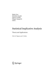 Statistical Implicative Analysis Theory and Applications  Cover Image