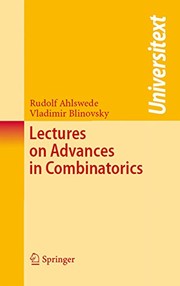 Lectures on Advances in Combinatorics Cover Image