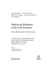 Multiscale Problems in the Life Sciences From Microscopic to Macroscopic  Cover Image