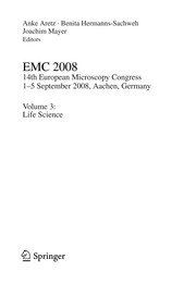 EMC 2008 14th European Microscopy Congress 1–5 September 2008, Aachen, Germany Volume 3: Life Science  Cover Image