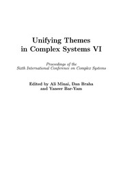 Unifying Themes in Complex Systems Proceedings of the Sixth International Conference on Complex Systems  Cover Image