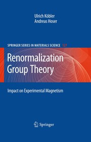 Renormalization Group Theory Impact on Experimental Magnetism  Cover Image