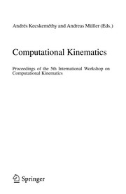 Computational Kinematics Proceedings of the 5th International Workshop on Computational Kinematics  Cover Image