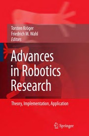 Advances in Robotics Research Theory, Implementation, Application  Cover Image