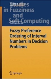 Fuzzy Preference Ordering of Interval Numbers in Decision Problems Cover Image