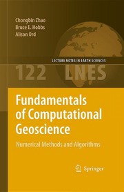 Fundamentals of Computational Geoscience Numerical Methods and Algorithms  Cover Image