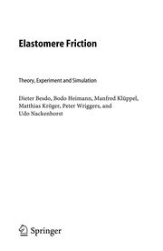 Elastomere Friction Theory, Experiment and Simulation  Cover Image