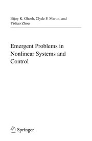 Emergent Problems in Nonlinear Systems and Control Cover Image