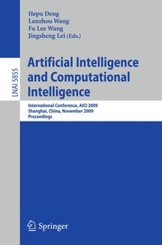 Artificial Intelligence and Computational Intelligence International Conference, AICI 2009, Shanghai, China, November 7-8, 2009. Proceedings  Cover Image