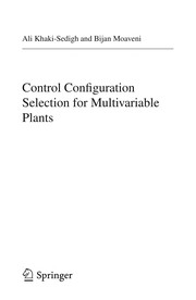 Control Configuration Selection for Multivariable Plants Cover Image