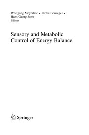 Sensory and Metabolic Control of Energy Balance Cover Image
