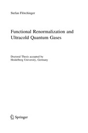 Functional Renormalization and Ultracold Quantum Gases Cover Image