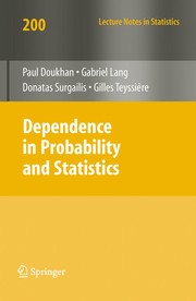 Dependence in Probability and Statistics Cover Image