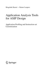 Application Analysis Tools for ASIP Design Application Profiling and Instruction-set Customization  Cover Image