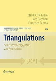 Triangulations Structures for Algorithms and Applications  Cover Image