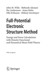 Full-Potential Electronic Structure Method Energy and Force Calculations with Density Functional and Dynamical Mean Field Theory  Cover Image