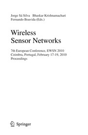 Wireless Sensor Networks 7th European Conference, EWSN 2010, Coimbra, Portugal, February 17-19, 2010. Proceedings  Cover Image