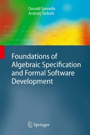 Foundations of Algebraic Specification and Formal Software Development Cover Image