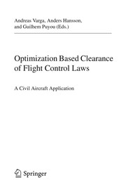 Optimization Based Clearance of Flight Control Laws A Civil Aircraft Application  Cover Image