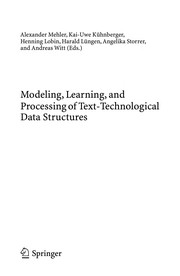Modeling, Learning, and Processing of Text Technological Data Structures Cover Image