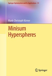 Minisum Hyperspheres Cover Image