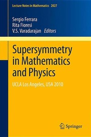 Supersymmetry in Mathematics and Physics UCLA Los Angeles, USA 2010  Cover Image
