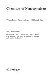 Chemistry of Nanocontainers Cover Image