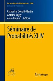 Séminaire de Probabilités XLIV Cover Image