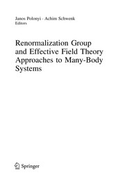 Renormalization Group and Effective Field Theory Approaches to Many-Body Systems Cover Image