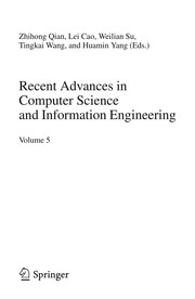 Recent Advances in Computer Science and Information Engineering Volume 5  Cover Image