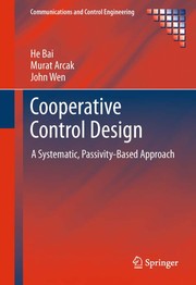 Cooperative Control Design A Systematic, Passivity-Based Approach  Cover Image