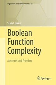 Boolean Function Complexity Advances and Frontiers  Cover Image