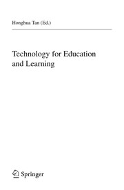 Technology for Education and Learning Cover Image