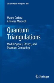 Quantum Triangulations Moduli Spaces, Strings, and Quantum Computing  Cover Image