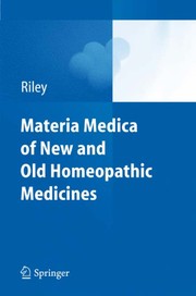 Materia Medica of New and Old Homeopathic Medicines Cover Image