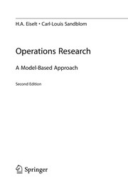 Operations Research A Model-Based Approach  Cover Image