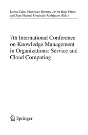 7th International Conference on Knowledge Management in Organizations: Service and Cloud Computing Cover Image