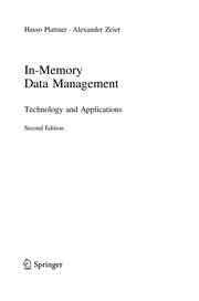 In-Memory Data Management Technology and Applications  Cover Image