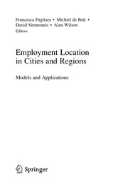 Employment Location in Cities and Regions Models and Applications  Cover Image