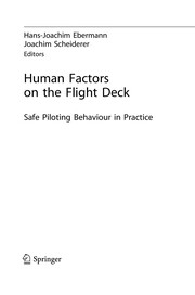 Human Factors on the Flight Deck Safe Piloting Behaviour in Practice  Cover Image