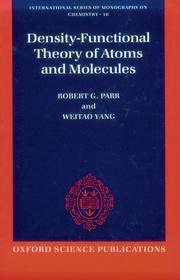 Density-functional theory of atoms and molecules /  Cover Image