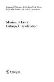 Minimum Error Entropy Classification Cover Image