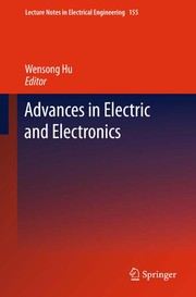 Advances in Electric and Electronics Cover Image