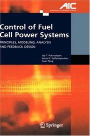 Control of fuel cell power systems : principles, modeling, analysis, and feedback design  Cover Image