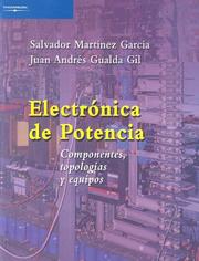 Electrónica de potencia : componentes, topologías y equipos  Cover Image