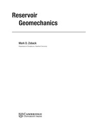 Reservoir geomechanics /  Cover Image
