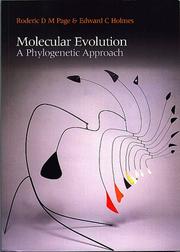 Molecular evolution :  a phylogenetic approach /  Cover Image