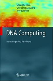DNA computing : new computing paradigms  Cover Image